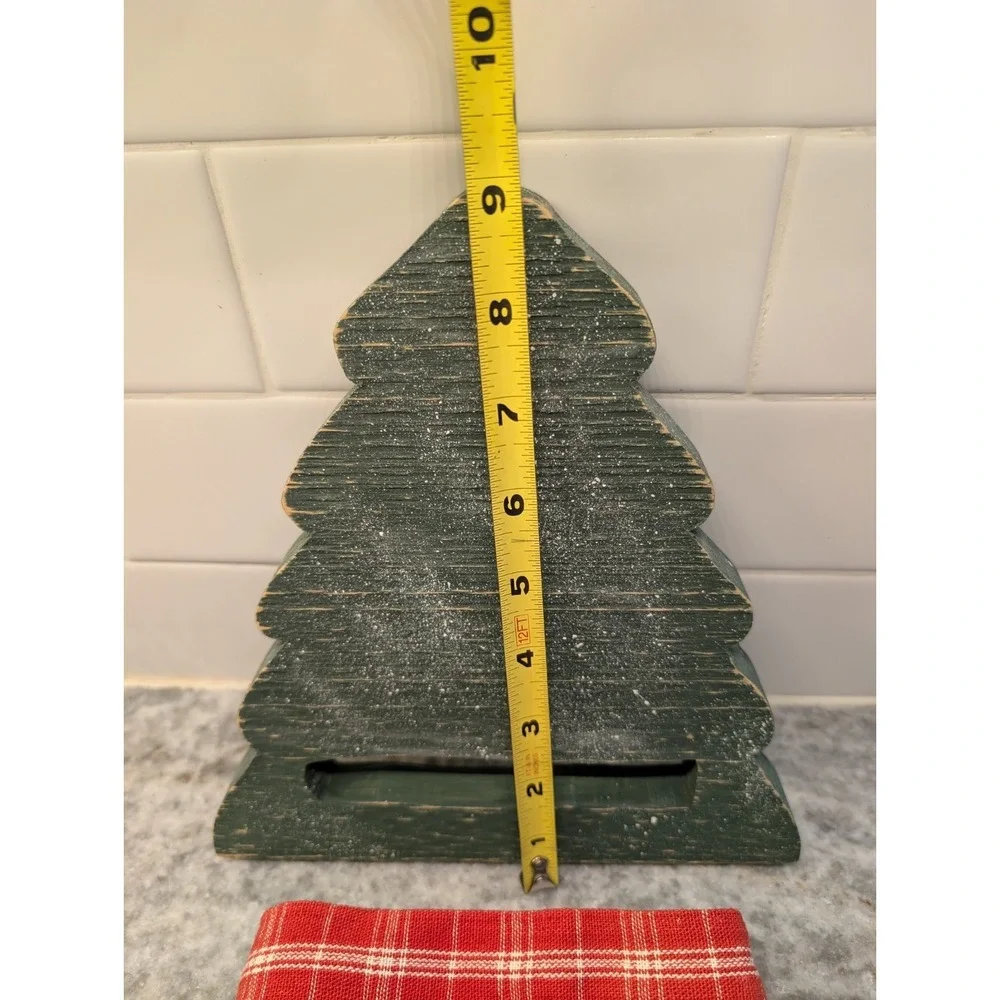 Crafty Wooden Christmas Tree Tea Towel Holder With‎ Towel